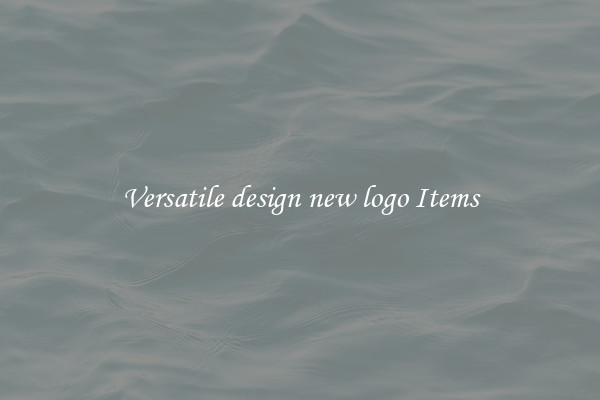 Versatile design new logo Items