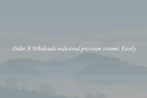Order A Wholesale industrial precision ceramic Easily