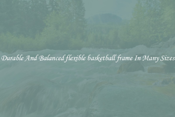 Durable And Balanced flexible basketball frame In Many Sizes