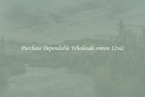 Purchase Dependable Wholesale omron 12vdc