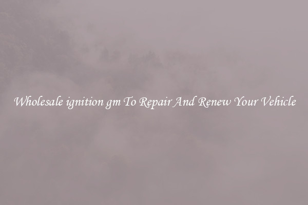 Wholesale ignition gm To Repair And Renew Your Vehicle
