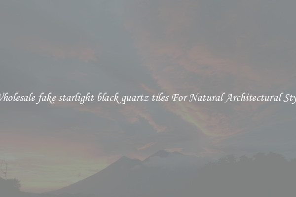 Wholesale fake starlight black quartz tiles For Natural Architectural Style