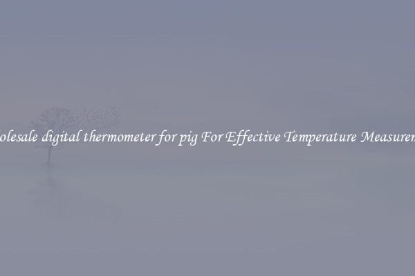 Wholesale digital thermometer for pig For Effective Temperature Measurement