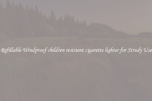 Refillable Windproof children resistent cigarette lighter for Strudy Use
