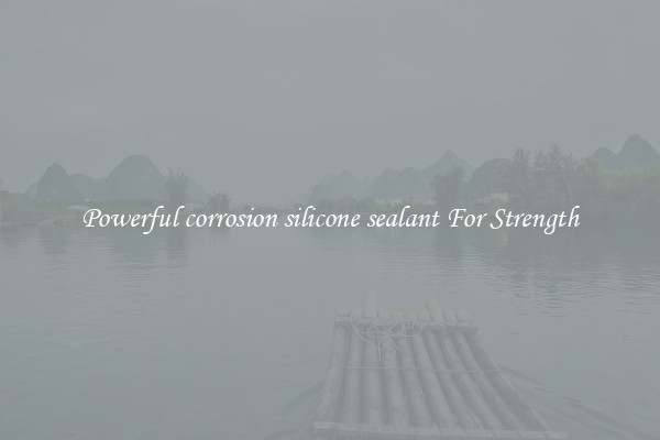 Powerful corrosion silicone sealant For Strength