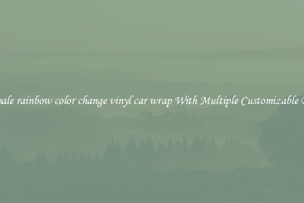 Wholesale rainbow color change vinyl car wrap With Multiple Customizable Designs